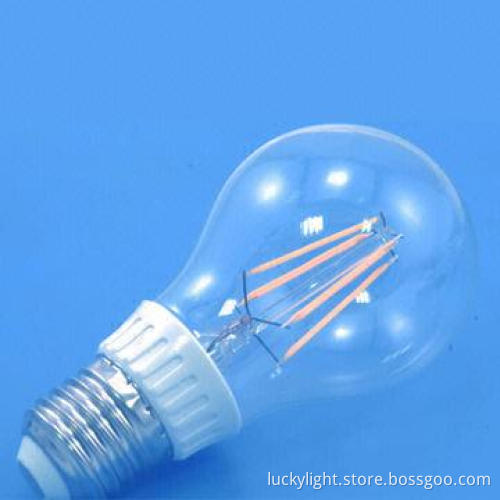 4W LED Filament Bulb, Replaces Traditional Light Directly, with E27/E26 Base